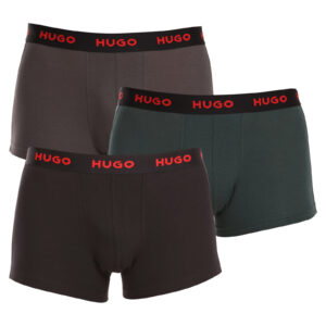 3PACK pánské boxerky Hugo Boss vícebarevné (50469766 303) M