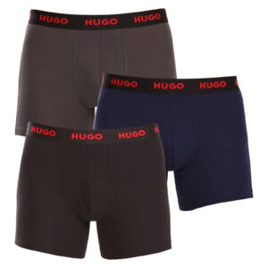 3PACK pánské boxerky Hugo Boss vícebarevné (50503079 413) M