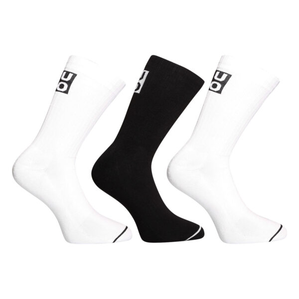 3PACK ponožky HUGO vysoké vícebarevné (50502007 960) M