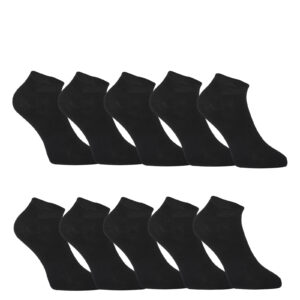 10PACK ponožky Styx nízké bambusové černé (10HBN960)  M