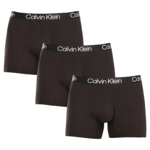 3PACK pánské boxerky Calvin Klein černé (NB2971A-7VI) M