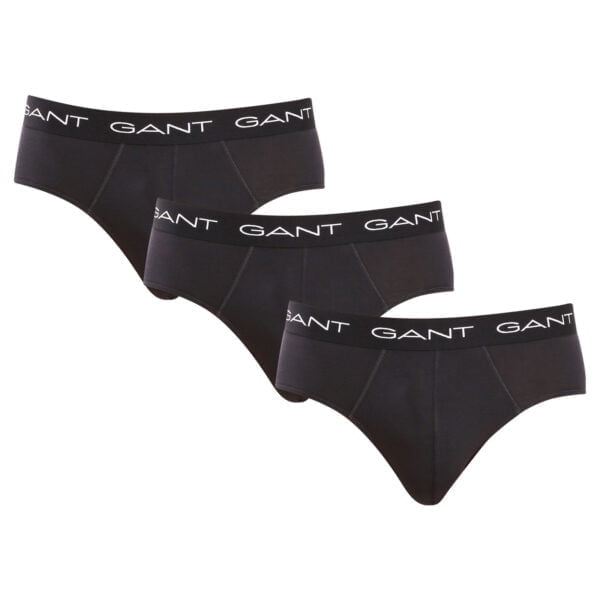 3PACK pánské slipy Gant černé (900013001-005) M