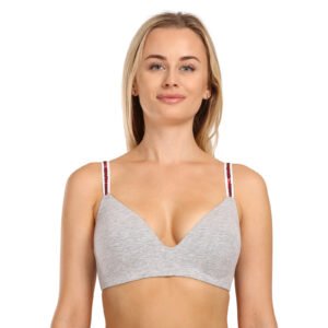 Dámská podprsenka Tommy Hilfiger vyztužená šedá (UW0UW02413 PG5) 70B