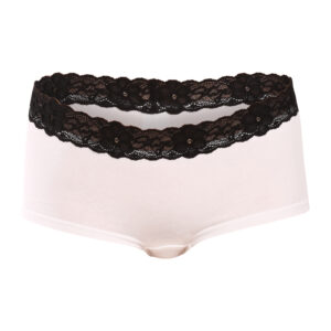 Dámské kalhotky Styx s nohavičkou bílé (INK1061) M