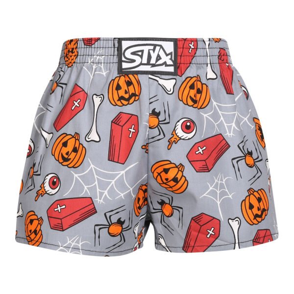 Dětské trenky Styx art klasická guma Halloween rakve (J1752) 4-5 let