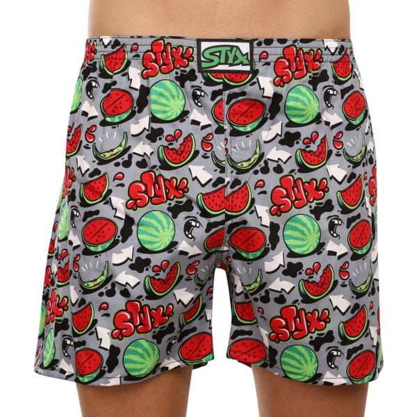 Pánské trenky na spaní Styx melouny (DTP1459) XXL
