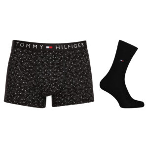Pánský set Tommy Hilfiger boxerky a ponožky v dárkovém balení (UM0UM03048 0GU) XXL