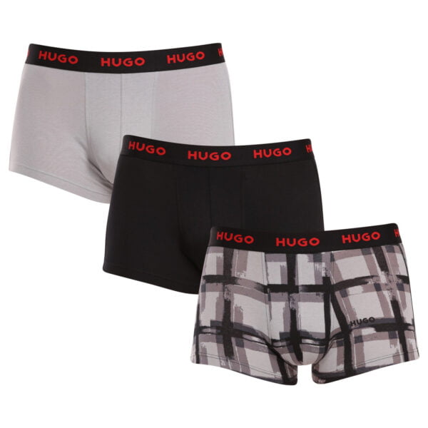 3PACK pánské boxerky HUGO vícebarevné (50480170 039) M