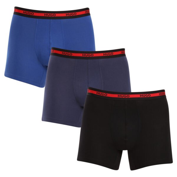 3PACK pánské boxerky HUGO vícebarevné (50496713 420) L