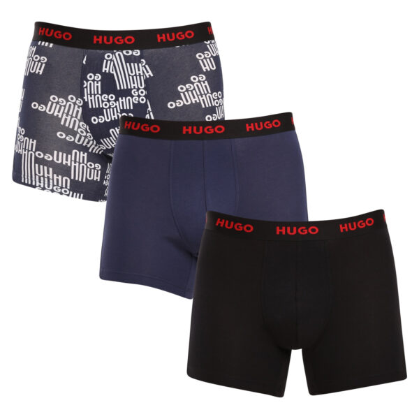 3PACK pánské boxerky HUGO vícebarevné (50510192 405) M
