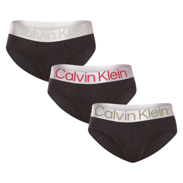 3PACK pánské slipy Calvin Klein černé (NB3129A-GIW) L