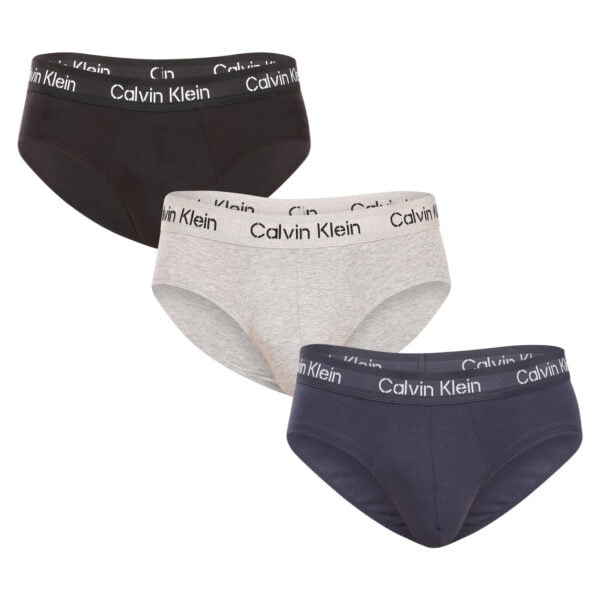 3PACK pánské slipy Calvin Klein vícebarevné (NB3704A-KDX) M