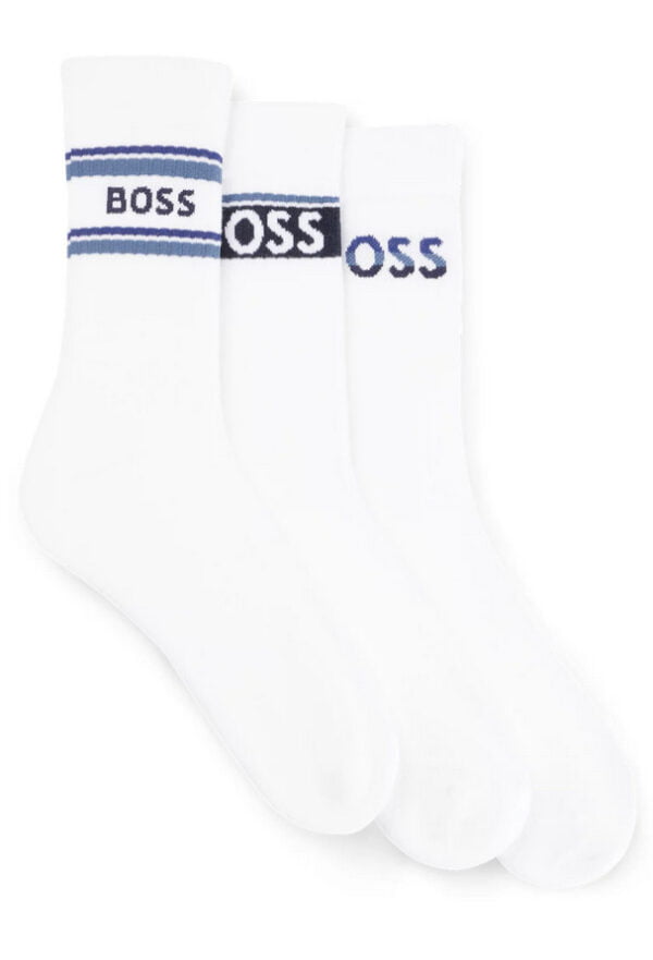 3PACK ponožky BOSS bílé (50502027 100) uni