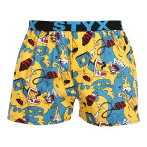 Pánské trenky Styx art sportovní guma exploze (B1750) M
