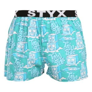 Pánské trenky Styx art sportovní guma ledové kostky (B1657) XL