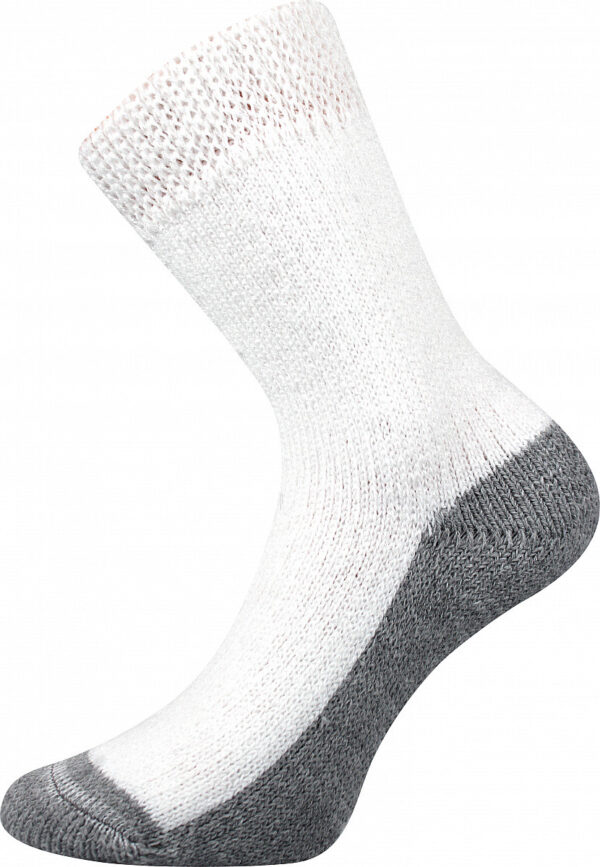 Teplé ponožky Boma bílé (Sleep-white) L