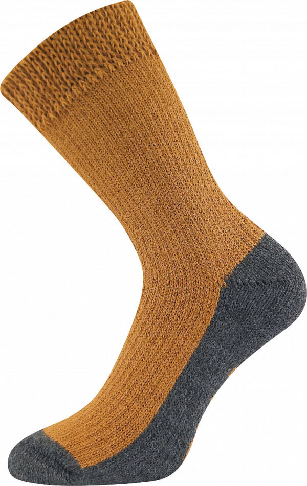 Teplé ponožky Boma hnědé (Sleep-brown) S