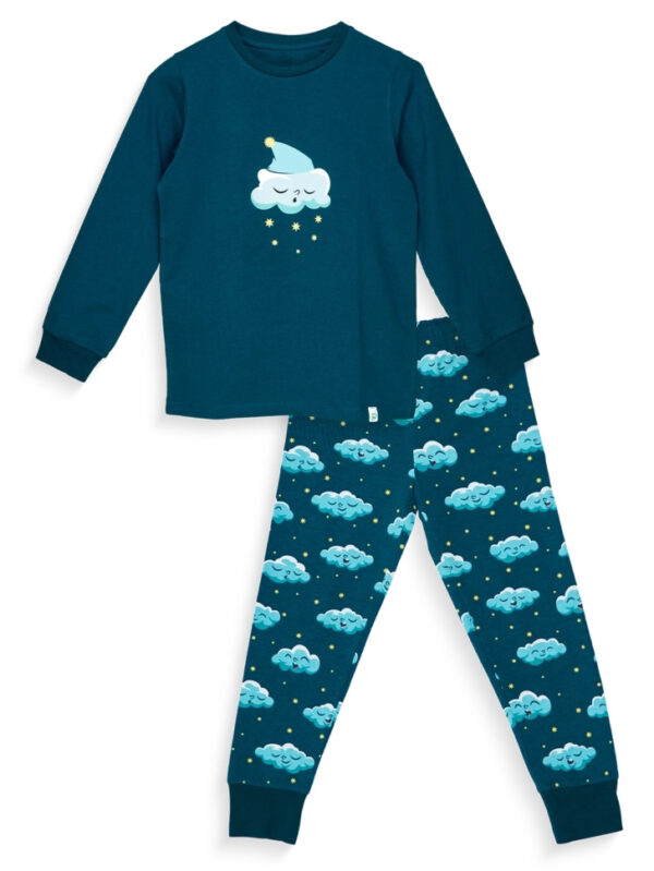 Veselé dětské pyžamo Dedoles Ospalé obláčky (D-K-SW-KP-C-C-1452) 98