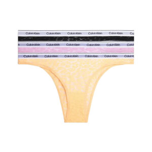 3PACK dámské kalhotky brazilky Calvin Klein vícebarevné (QD5068E-GP9) M