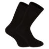5PACK ponožky Nedeto vysoké bambusové černé (75NP001) L
