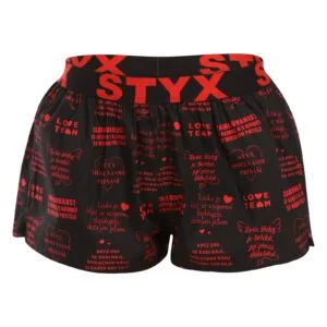 Dámské trenky Styx art sportovní guma Valentýn texty (T1757) XL
