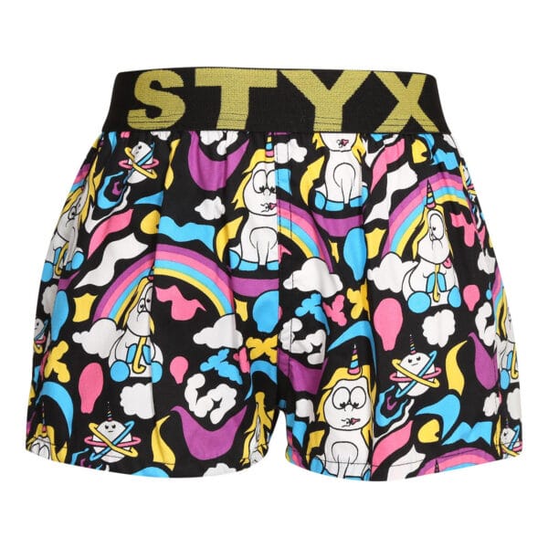 Dětské trenky Styx art sportovní guma unicorn (BJ1158) 4-5 let