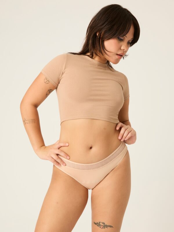Menstruační kalhotky Modibodi Sensual Bikini Light-Moderate Beige (MODI4050B) XL