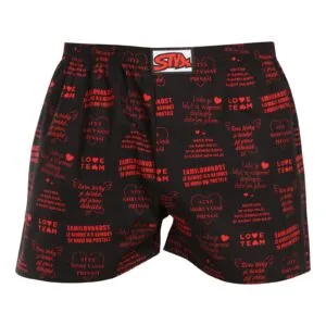 Pánské trenky Styx art klasická guma Valentýn texty (A1757) XL