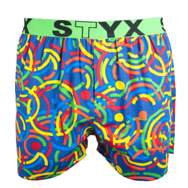Pánské trenky Styx art sportovní guma barevné (B659)  S