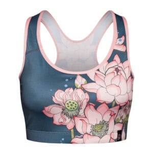 Veselá dámská sportovní podprsenka Dedoles Růžový lotos (D-W-AW-GB-C-RP-D-W-AW-SB-C-C-1285) XS