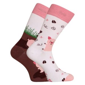 Veselé ponožky Dedoles Šťastná prasátka (GMRS178) S