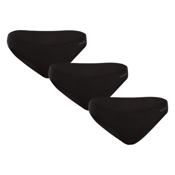 3PACK dámské kalhotky Calvin Klein černé (QD5218E-UB1) XXL