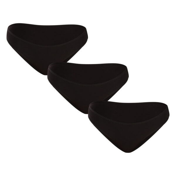 3PACK dámské kalhotky Nedeto černé (3NK01) XL