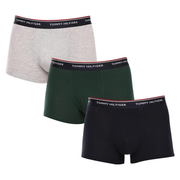 3PACK pánské boxerky Tommy Hilfiger vícebarevné (1U87903842 0XW) L