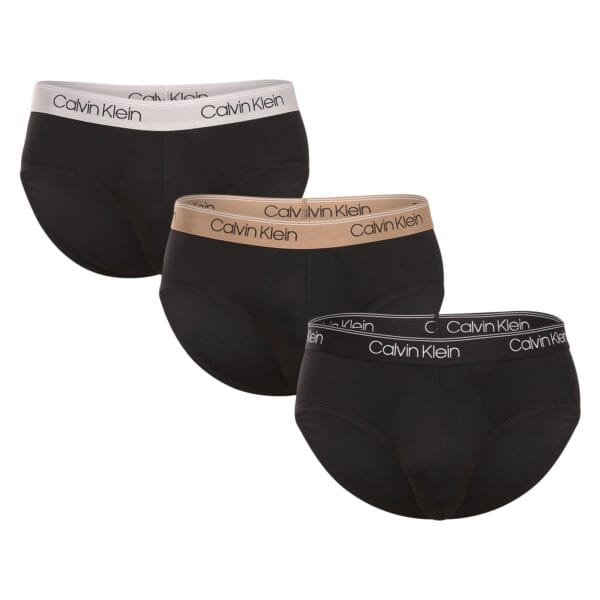 3PACK pánské slipy Calvin Klein černé (NB2568A-GF0) L