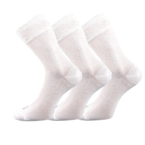 3PACK ponožky Lonka bambusové bílé (Deli) L
