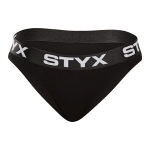 Dámské kalhotky Styx sportovní guma černé (IK960) M