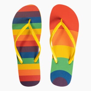 Veselé žabky Dedoles Pruhy duhy (D-U-SCL-F-FF-C-919) 45