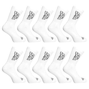 10PACK ponožky Styx vysoké bílé (10HV1061) XL