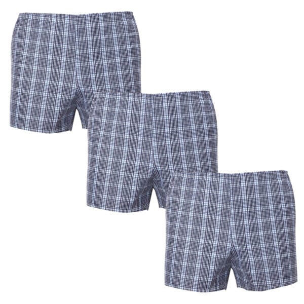 3PACK Klasické pánské trenky Foltýn vícebarevné nadrozměr (3xKN80) 3XL