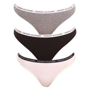 3PACK dámská tanga Tommy Hilfiger vícebarevná (UW0UW02829 0TF) M