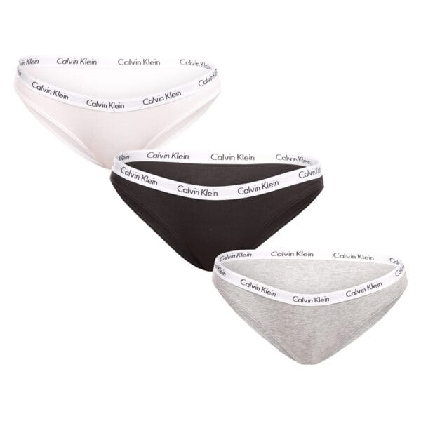 3PACK dámské kalhotky Calvin Klein vícebarevné (QD3588E-999) XL