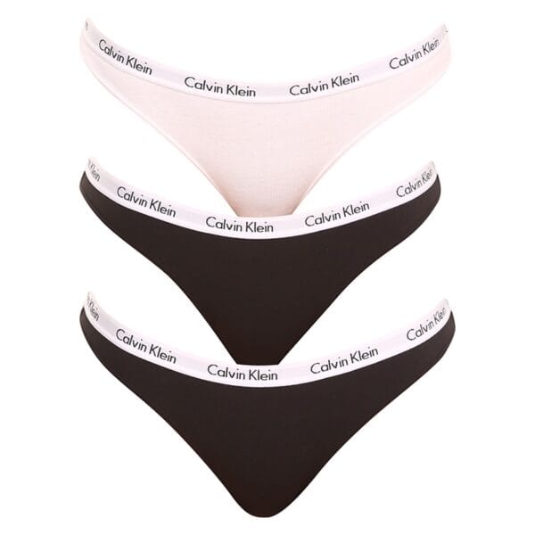 3PACK dámské kalhotky Calvin Klein vícebarevné (QD3588E-WZB) XL