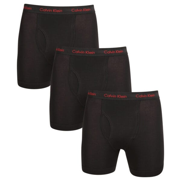 3PACK pánské boxerky Calvin Klein černé (NB2616A-NC1) L