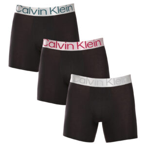 3PACK pánské boxerky Calvin Klein černé (NB3131A-NC4) L
