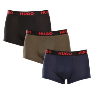 3PACK pánské boxerky HUGO vícebarevné (50496723 308) L