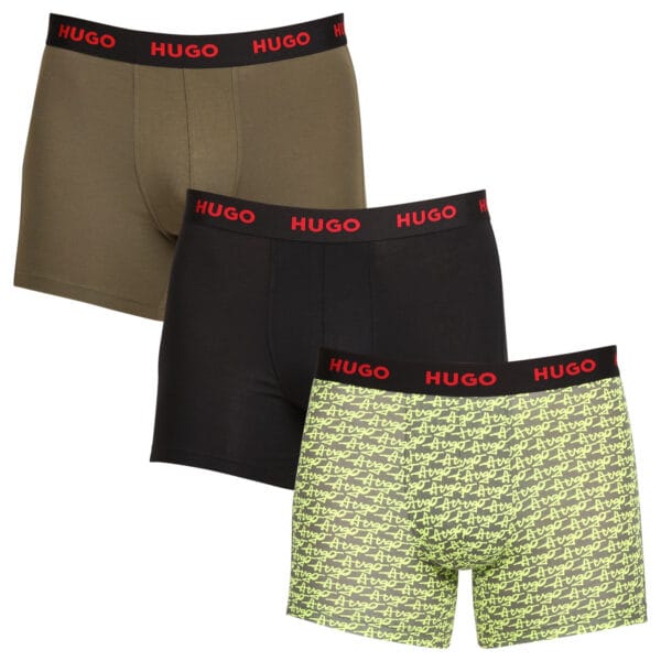 3PACK pánské boxerky HUGO vícebarevné (50510192 321) L