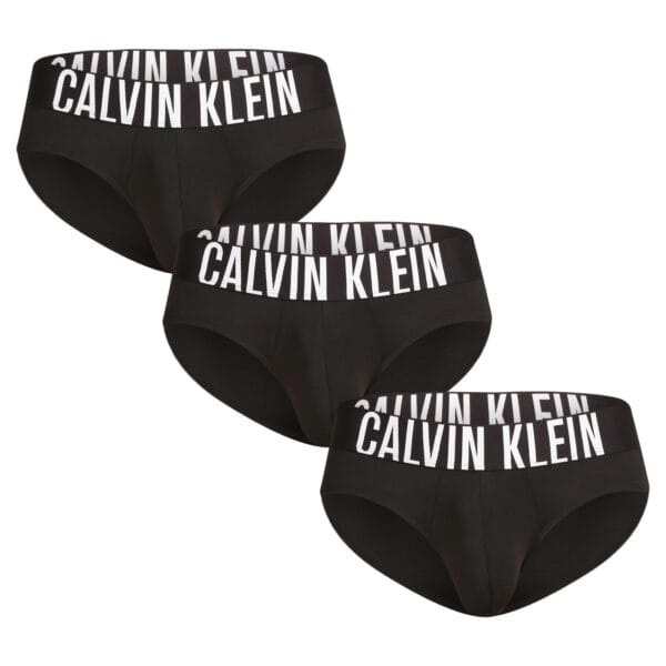 3PACK pánské slipy Calvin Klein černé (NB3610A-UB1) S