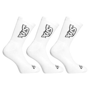 3PACK ponožky Styx vysoké bílé (3HV1061) XL