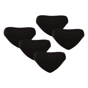 5PACK dámské kalhotky Nedeto černé (5NDTK001) XL